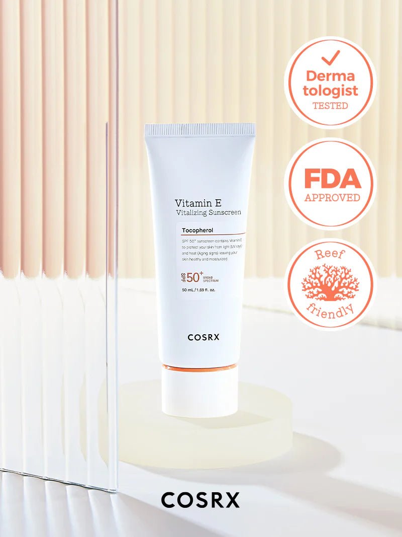 COSRX Vitamin E Vitalizing Sunscreen SPF 50+ - BESTSKINWITHIN