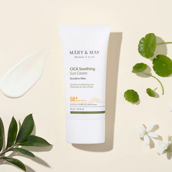 MARY&MAY CICA Soothing Sun Cream SPF50+ PA++++ - BESTSKINWITHIN