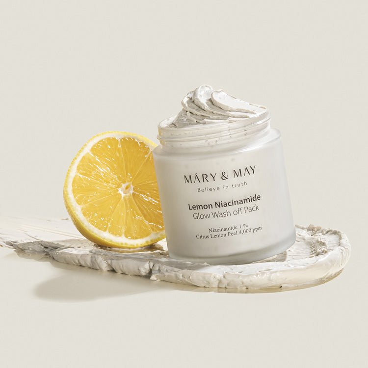 MARY&MAY Lemon Niacinamide Glow Wash Off Mask Pack - BESTSKINWITHIN